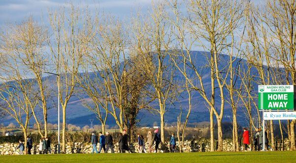 Walkers pictured during the St Mullins GAA Club 24-hour walkathon 