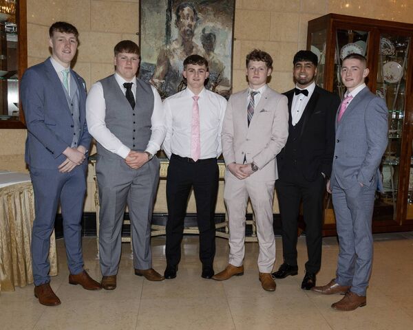 Sam Hughes, Josh Karney, Conor Fleming, Ryan Jeffares, Sakki Sadiq and Marcus Murphy.