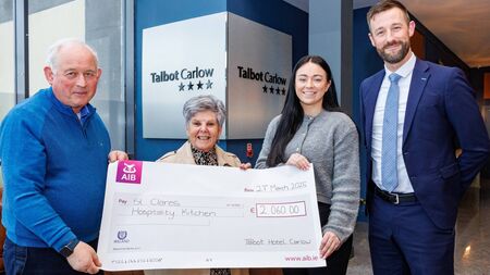 Staff and guests at local hotel raise €2,000 for food kitchen