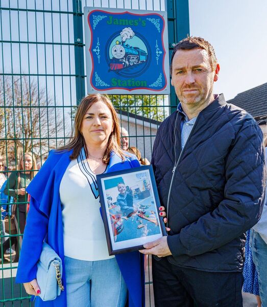 James's parents David and Siobhain Redmond unveiled a plaque in his memory James's parents David and Siobhain Redmond unveiled a plaque in his memory