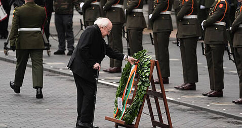 President lays wreath at Easter Rising commemoration