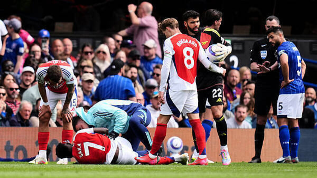 Mikel Arteta hopes Bukayo Saka will be fit for Arsenal’s Champions League clash