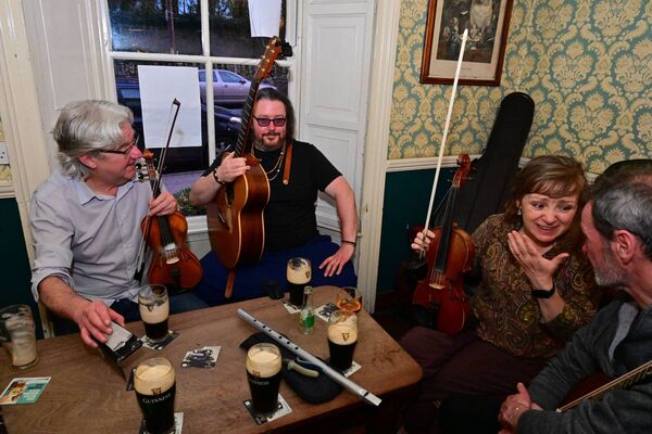 Music at O'Shea's bar in Borris
