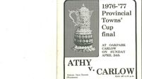 Joe Walshe looks back at 1977 Carlow Towns Cup win 