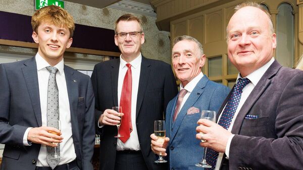Councillor Ben Ward, David Hoysted, cllr Paul Doogue and cllr Fergal Browne (Cathaoirleach Carlow County Council)
