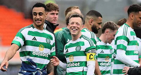 Idah scores two as Celtic thrash Dundee to seal title in style