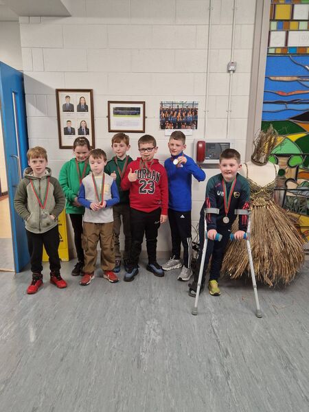 St Lazerians were runners-up in U10 draughts. Team was Odhran McGrath, Anna Balfe, Daniel Hickey, Tadhg McDonald, John McDonald, James Lawler and Thomas Lawless. 