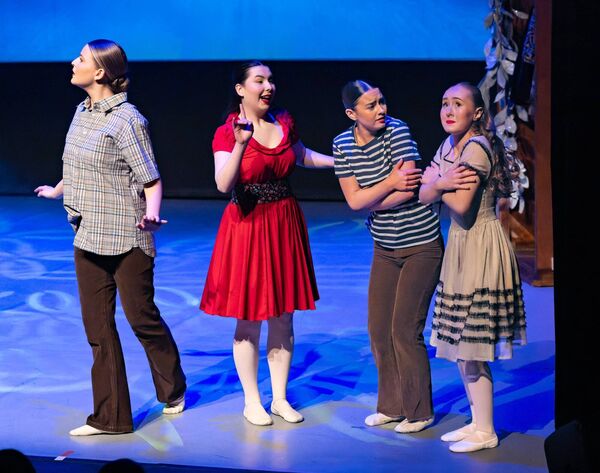 Sophie Maher as Peter, Alix Foley Doran as Susan, Chloe Darcy as Edmund and Rachel Doogue as Lucy