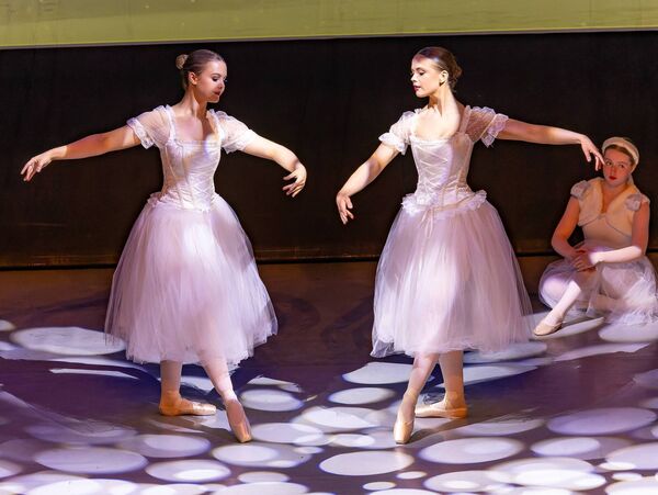 Hannah Doyle and Mary McDermott as the Lead Snow Dancers in the Ballet Barn's The Lion, the Witch &amp; The Wardrobe