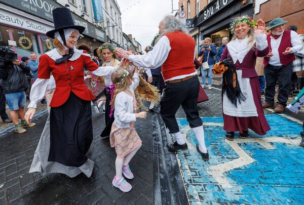 Traditional dancing during the Pan Celtic Festival parade on Tullow Street last Friday Traditional dancing during the Pan Celtic Festival parade on Tullow Street last Friday
