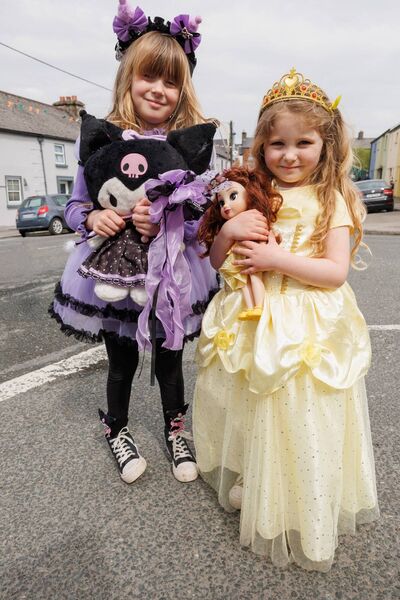 Pictured at the Hacketstown Easter Parade sisters Raina and Matilda Earley