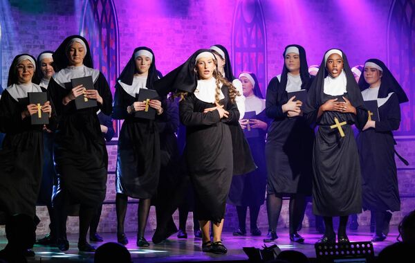 Students of Presentation College on stage during their Transition Year show, ‘Sisters Acting Out’. Photos: michaelorourkephotography.ie