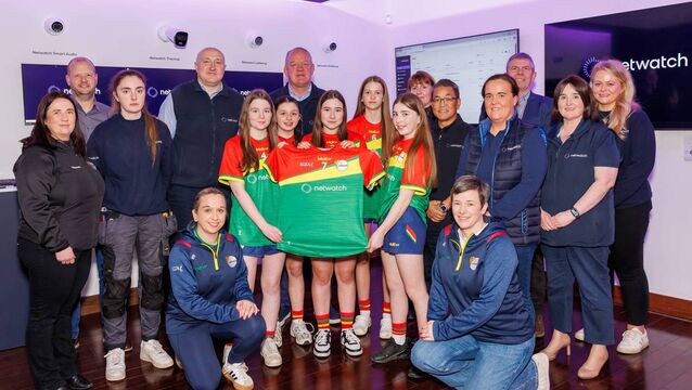 <p>Netwatch proudly sponsoring Carlow LGFA U14s Photo: michaelorourkephotography.ie</p>