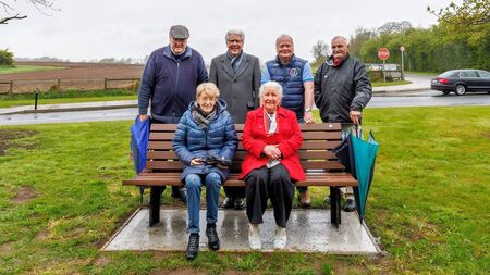 Bennekerry bench provides a place to sit and relax