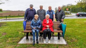 Bennekerry bench provides a place to sit and relax