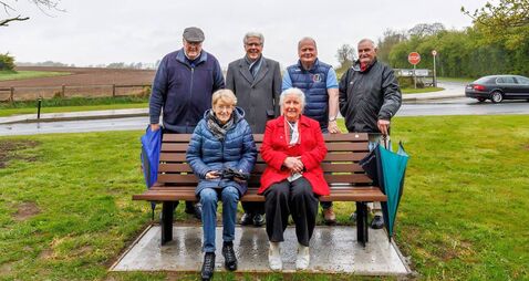 Bennekerry bench provides a place to sit and relax 