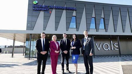 O’Neill and Little-Pengelly officially open upgraded Belfast airport terminal