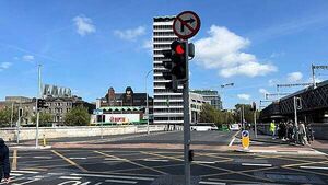 New pedestrian lights which illuminate footpath installed in Dublin New pedestrian lights which illuminate footpath installed in Dublin