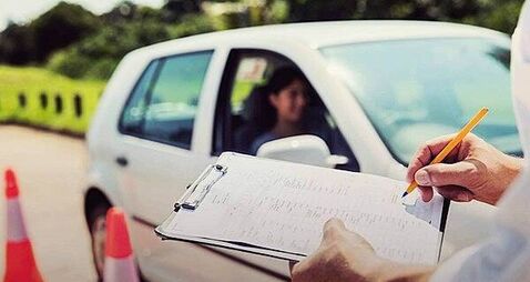 Failed driving test applicant punched and kicked the car during test
