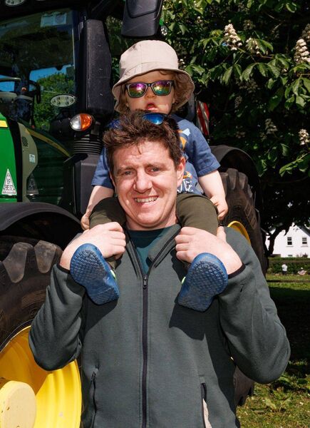 Liam Tobin and his son Páidí