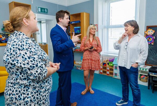 Adam Harris chats with Fiona Kinsella, Michelle Roche-Keogh and Molly Kirwan Adam Harris chats with Fiona Kinsella, Michelle Roche-Keogh and Molly Kirwan