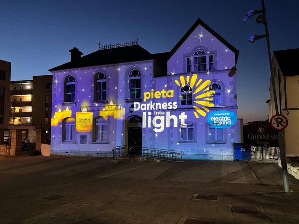 Carlow Town Hall was lit up to support Darkness Into Light