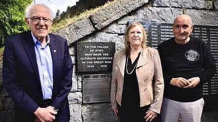 Bernie and Jane Sanders attend plaque unveiling in Co Kildare