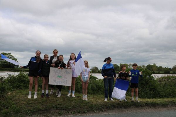 There was plenty of support for the runners along the way!