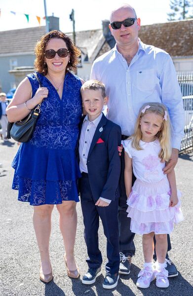 Cathal Scanlan with his family