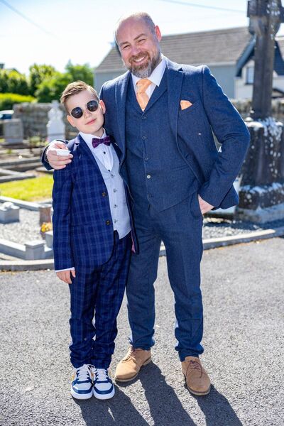 Noah Storey and his father Shane