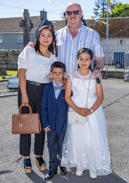 Maria O'Dwyer with her family