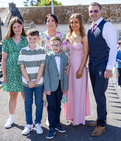 Cian Wall-Murphy with his family