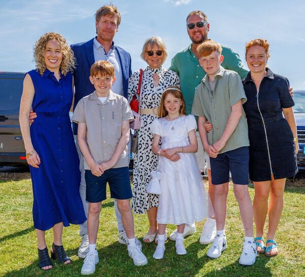 Nancy Ní Dhochartaigh and her family 