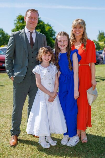 Saoirse Ní Mhuircheartaigh with her family