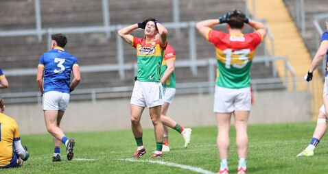 Carlow miss chance to top Tailteann Cup group