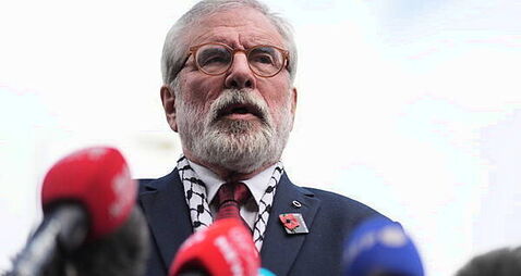 Gerry Adams to donate €100k to Irish language and Palestinian charities