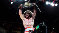Merab Dvalishvili stops Sean O'Malley in Round 3 at UFC 316