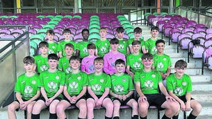 <p class="contextmenu internal_Caption">The Carlow Kennedy Cup squad that will take part in this year’s tournament at the University of Limerick.</p>
