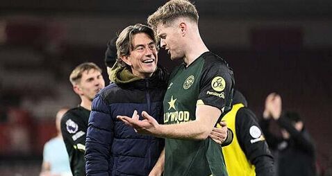 Nathan Collins hopes Thomas Frank remains at Brentford after international break
