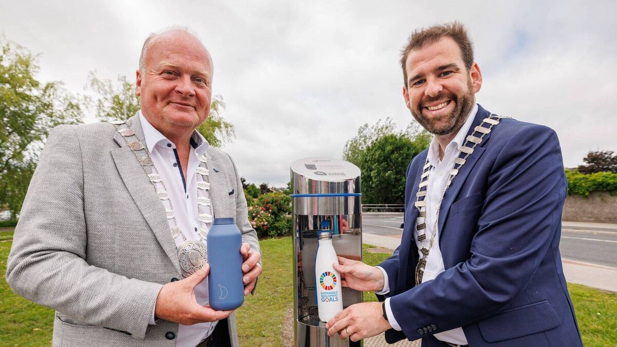 New water font installed at bus park … and it’s free!