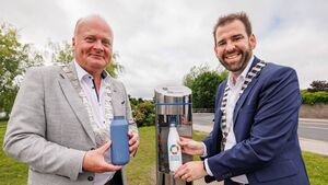 New water font installed at bus park … and it’s free!
