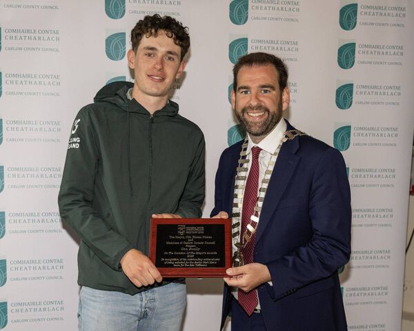 Con Scully receives the Mayor's Award