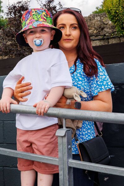 Jennifer Connolly and her son John Jack