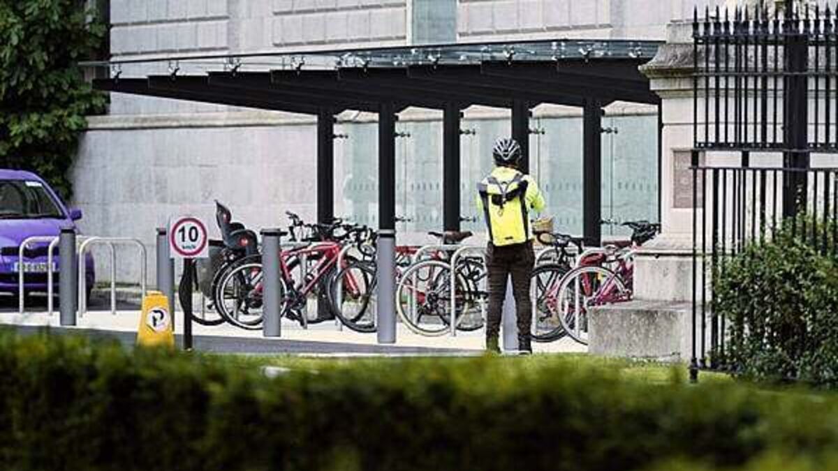 Construction of Leinster House bike shed was halted after manhole discovered on site