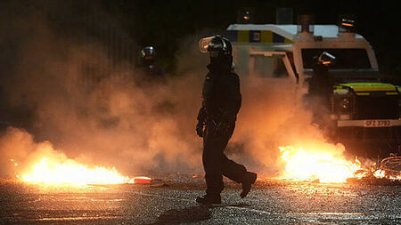 22 police officers injured in night of disorder in Portadown