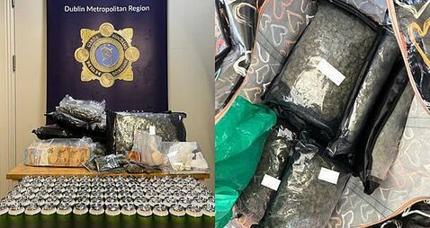 Man (20s) arrested after drugs worth €119,000 and €9,500 cash seized in West Dublin