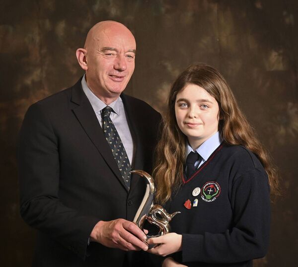 CEIST Award winner Maeve Dempsey with principal Ray Murray CEIST Award winner Maeve Dempsey with principal Ray Murray