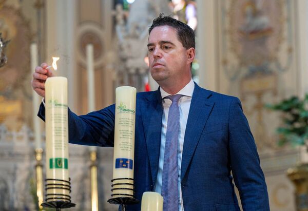 Minister Martin Heydon at the Embrace FARM, Remembrance Service in the Church of the Most Holy Rosary, Abbeyleix last year