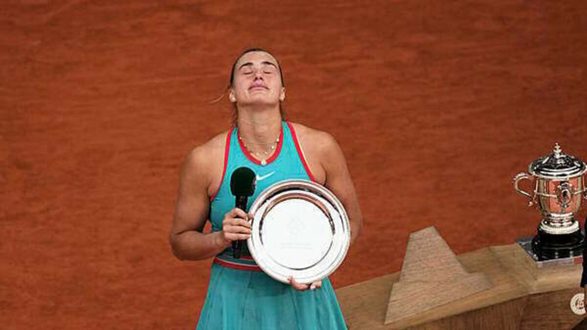 Aryna Sabalenka apologises for ‘unprofessional’ French Open final comments