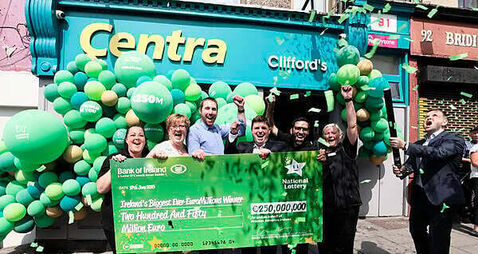 Cork shop that sold winning €250m EuroMillions ticket revealed